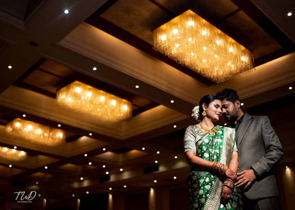 Wedding Photoshoot Model in Black Background