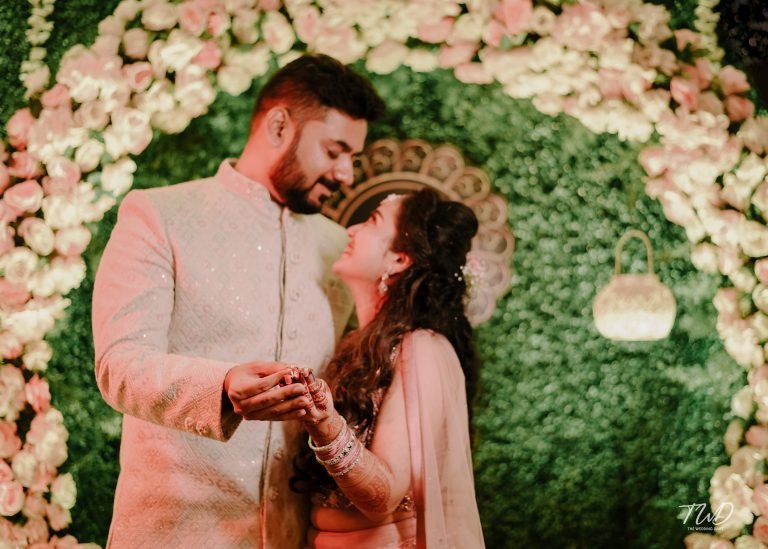 Wedding Photoshoot Model in Blur Background