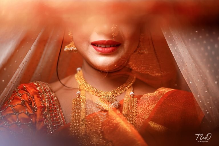 Wedding Photoshoot Model in Blur Background