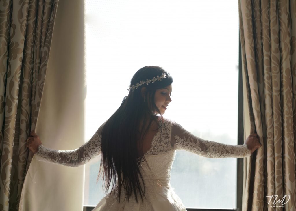 Wedding Photoshoot Model in Window Side
