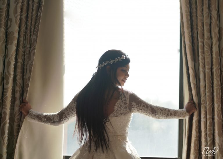 Wedding Photoshoot Model in Window Side